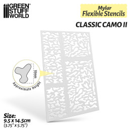 Flexible Schablonen - Klassisches Tarnmuster 2 | Flexible Schablonen Flexible Schablonen - Klassisches Tarnmuster 2 | Flexible Schablonen
