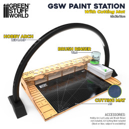 Paint Station with Cutting Mat | Painting station Paint Station with Cutting Mat | Painting station