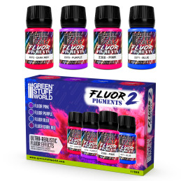 Set pigmentos Fluor 30ml - número 2 (Pack x4)