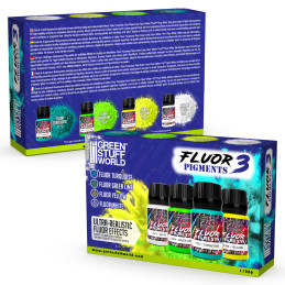 Set fluor pigmenten 30 ml - Nr. 3 (4er-Pack) Set fluor pigmenten 30 ml - Nr. 3 (4er-Pack)