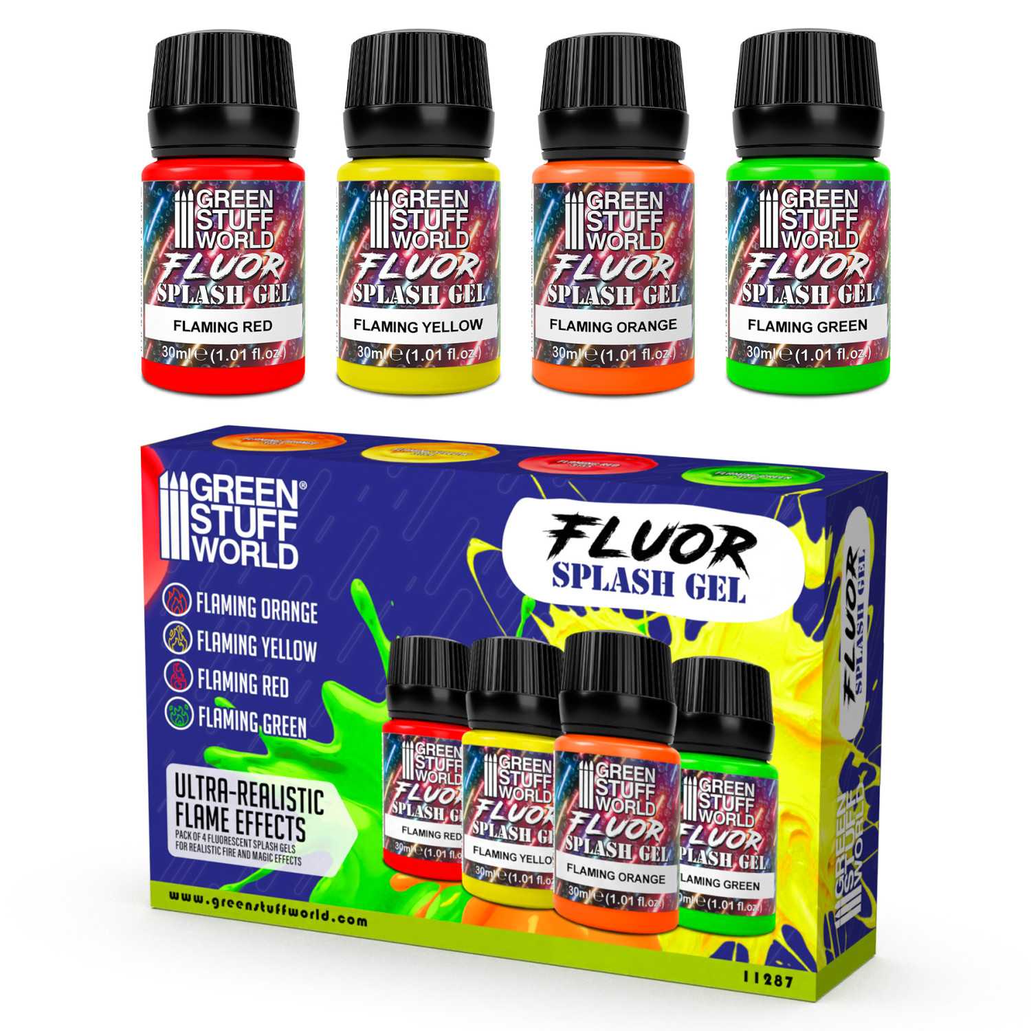 Set Splash Gel Flammende 30 ml (Pack x4) Set Splash Gel Flammende 30 ml (Pack x4)