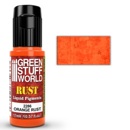 Pigmenti liquidi color ruggine arancione