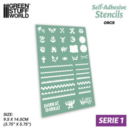 Self-adhesive stencils - Orcs | Adhesive stencils Self-adhesive stencils - Orcs | Adhesive stencils