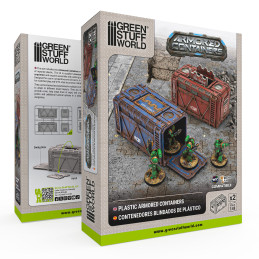 Contenedores Blindados Sci-Fi de Plástico (Pack x2)