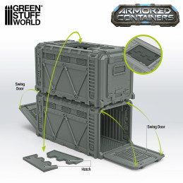 Gepanzerte Sci-Fi-Container (Pack x2) Gepanzerte Sci-Fi-Container (Pack x2)