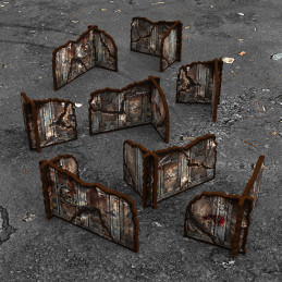 Muros esquina prepintados desmontables 11ª edición (Pack x8)