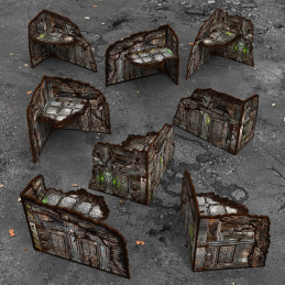 Edifici pieghevoli pre-dipinti 11ª edizione (Pack x8)