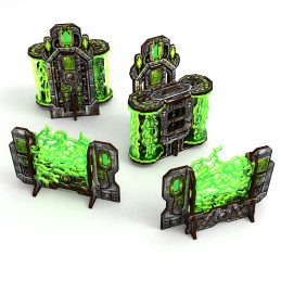 Pre-painted Plasma Coil Array and Cogitator Relay Tower 11th edition Pre-painted Plasma Coil Array and Cogitator Relay Tower 11th edition