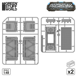 Contenedores Blindados Sci-Fi de Plástico (Pack x2) Contenedores Blindados Sci-Fi de Plástico (Pack x2)