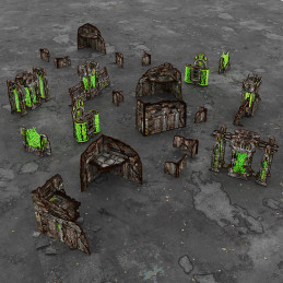 Vorbemaltes faltbares Geländeset 11. Auflage