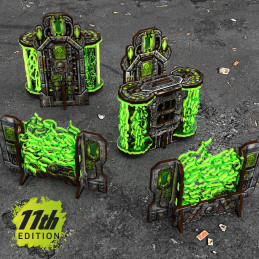 Pre-painted Plasma Coil Array and Cogitator Relay Tower 11th edition