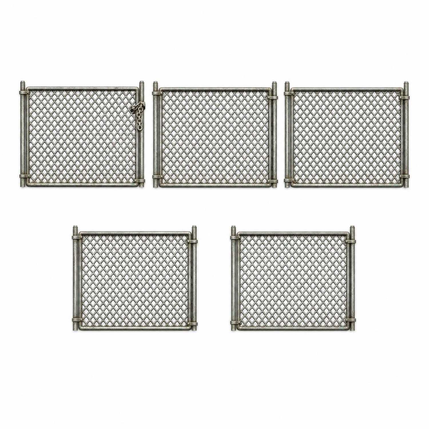 Chain Link Fences | Police Barriers printed in 3D for miniatures and Wargames
