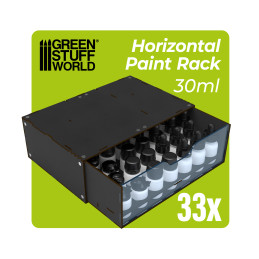 Modulo organizer per colori 30 ml impilabile e magnetizzato - Nero Modulo organizer per colori 30 ml impilabile e magnetizzato - Nero