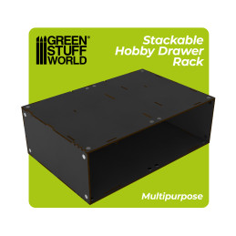 Stapelbares Schubladenmodul - leer - Schwarz Stapelbares Schubladenmodul - leer - Schwarz