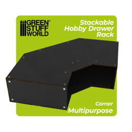 Empty Stackable hobby corner module - Black