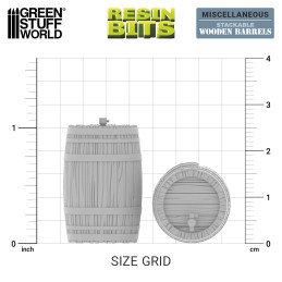 Stackable Wooden Barrels 1:35 Stackable Wooden Barrels 1:35