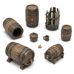 Holzfässer 1:35