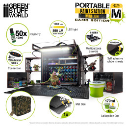 Tragbare Hobby-Malstation - Tarnung Tragbare Hobby-Malstation - Tarnung