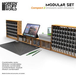Organizador Horizontal compact con 2 cajones dobles