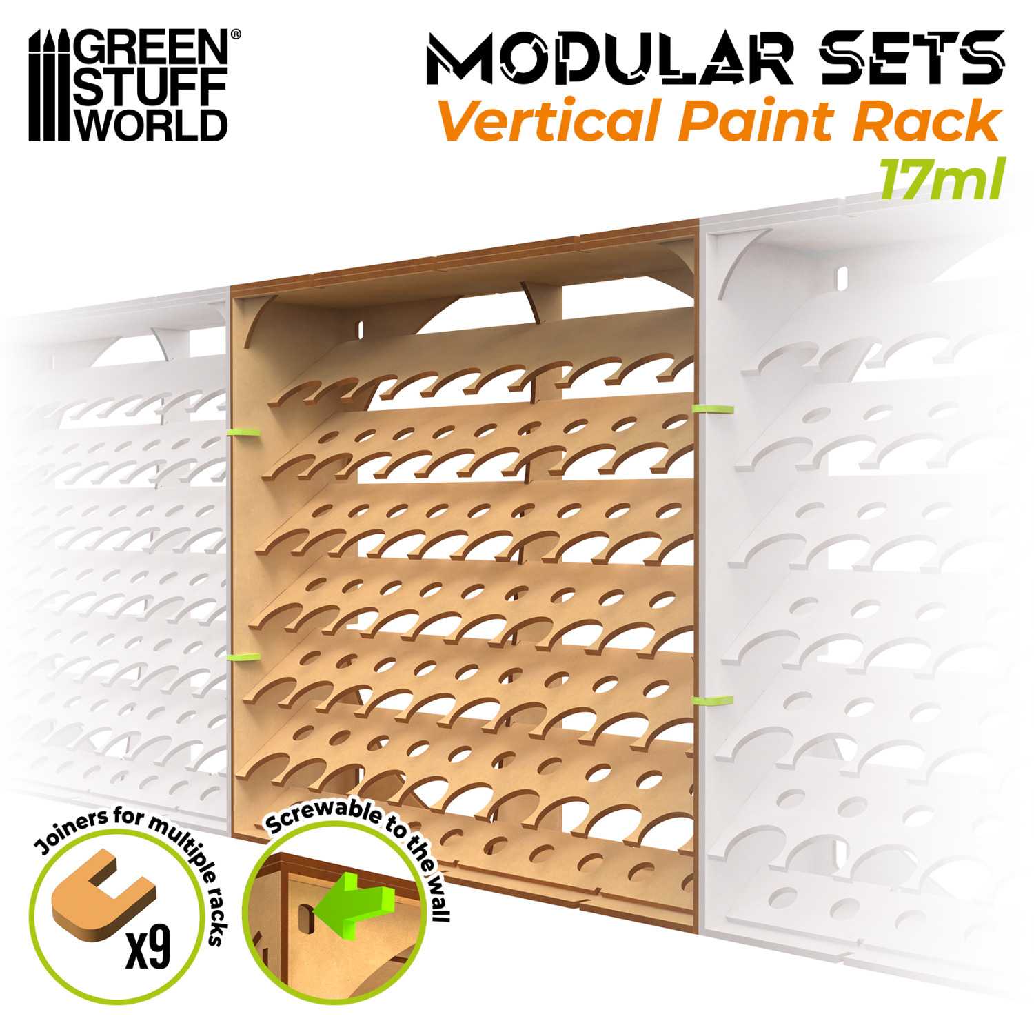 Modular Paint Rack - VERTICAL 17ml - GSW