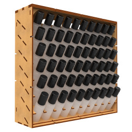 Présentoir Modulaire pour Peinture - VERTICAL 17ml | Bois MDF