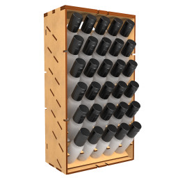 Organizzatore Verticale per Colori 17ml - LITE | Legno MDF