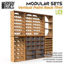 Vertikaler Farborganisator 17ml - LITE | MDF-Holz
