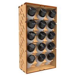 Vertical Paint Organizer 30ml - LITE | MDF Wood Displays