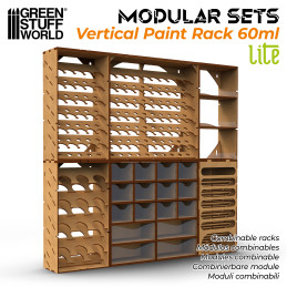 Vertikaler Farborganisator 60ml - LITE | MDF-Holz Vertikaler Farborganisator 60ml - LITE | MDF-Holz