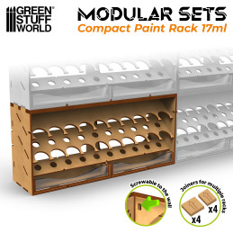 Horizontal Paint Organizer 17ml - COMPACT Horizontal Paint Organizer 17ml - COMPACT
