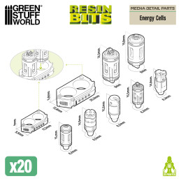 Energiezellen aus Harz für Gundams Energiezellen aus Harz für Gundams