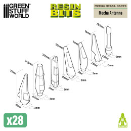 Kit Conversion Mecha - Antenas Mecha para Gundams Kit Conversion Mecha - Antenas Mecha para Gundams