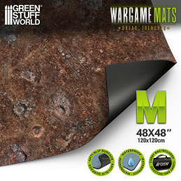 Tappetino neoprene 120x120cm Dread Trenches compatibile con Trench Crusade