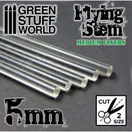 Acrylic Rods - Round 5 mm CLEAR | Flying Stem