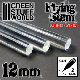 Acrylic Rods - Round 12 mm CLEAR | Flying Stem