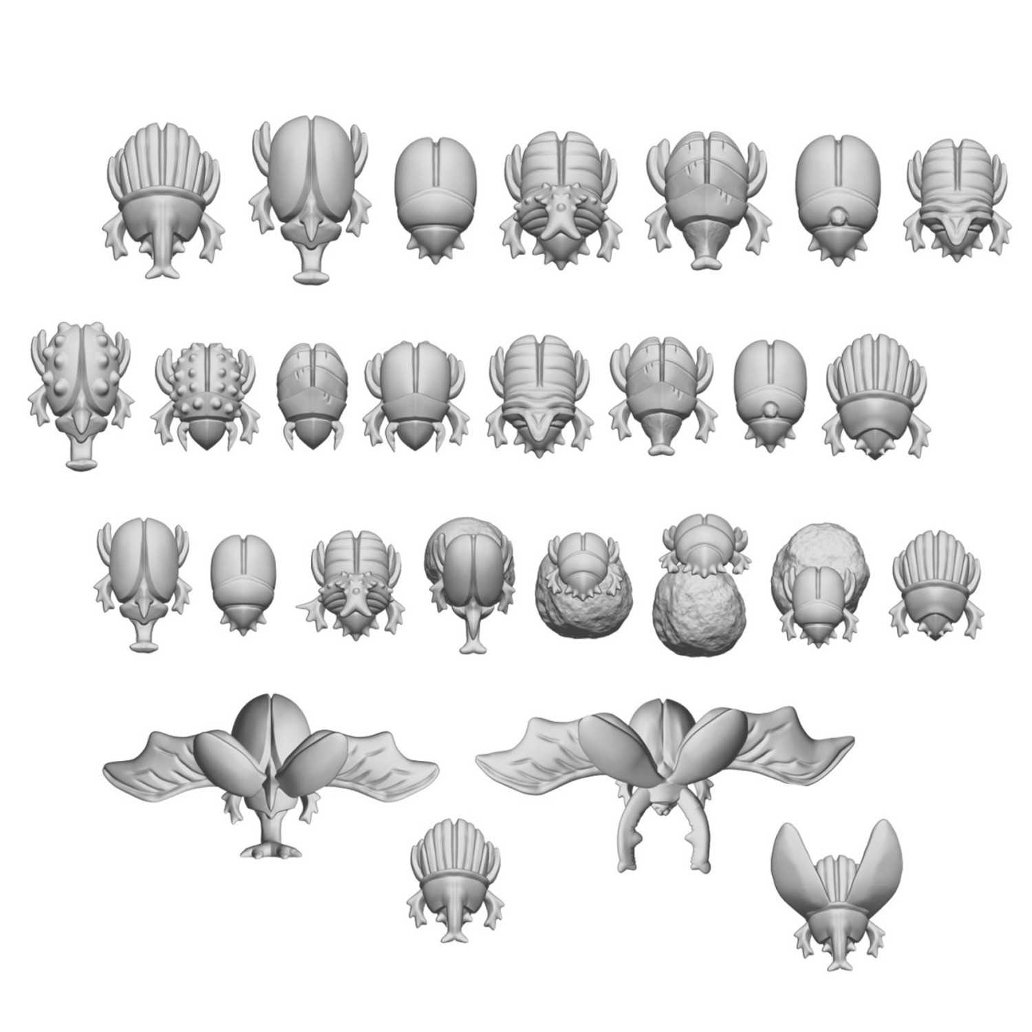 Egyptian Scarabs Resin Set 1:48