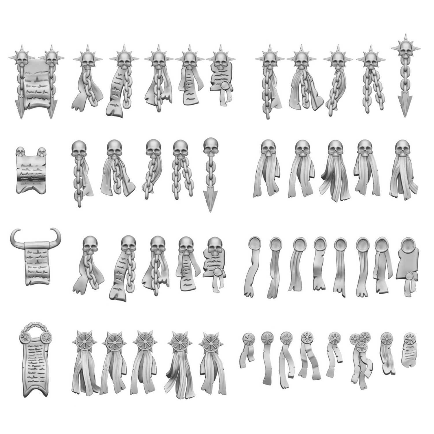Set stampato in 3D - Sigilli di purezza CAOTICA 1:48 | Purity Seals Set stampato in 3D - Sigilli di purezza CAOTICA 1:48 | Purity Seals