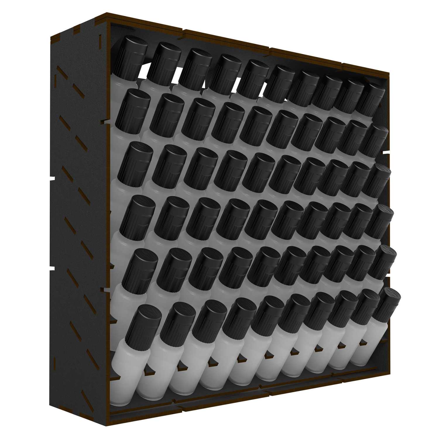 Organizador Modular Negro para Pinturas en VERTICAL 17ml Organizador Modular Negro para Pinturas en VERTICAL 17ml