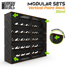 Organizador Modular Negro Pinturas - VERTICAL 30ml Organizador Modular Negro Pinturas - VERTICAL 30ml
