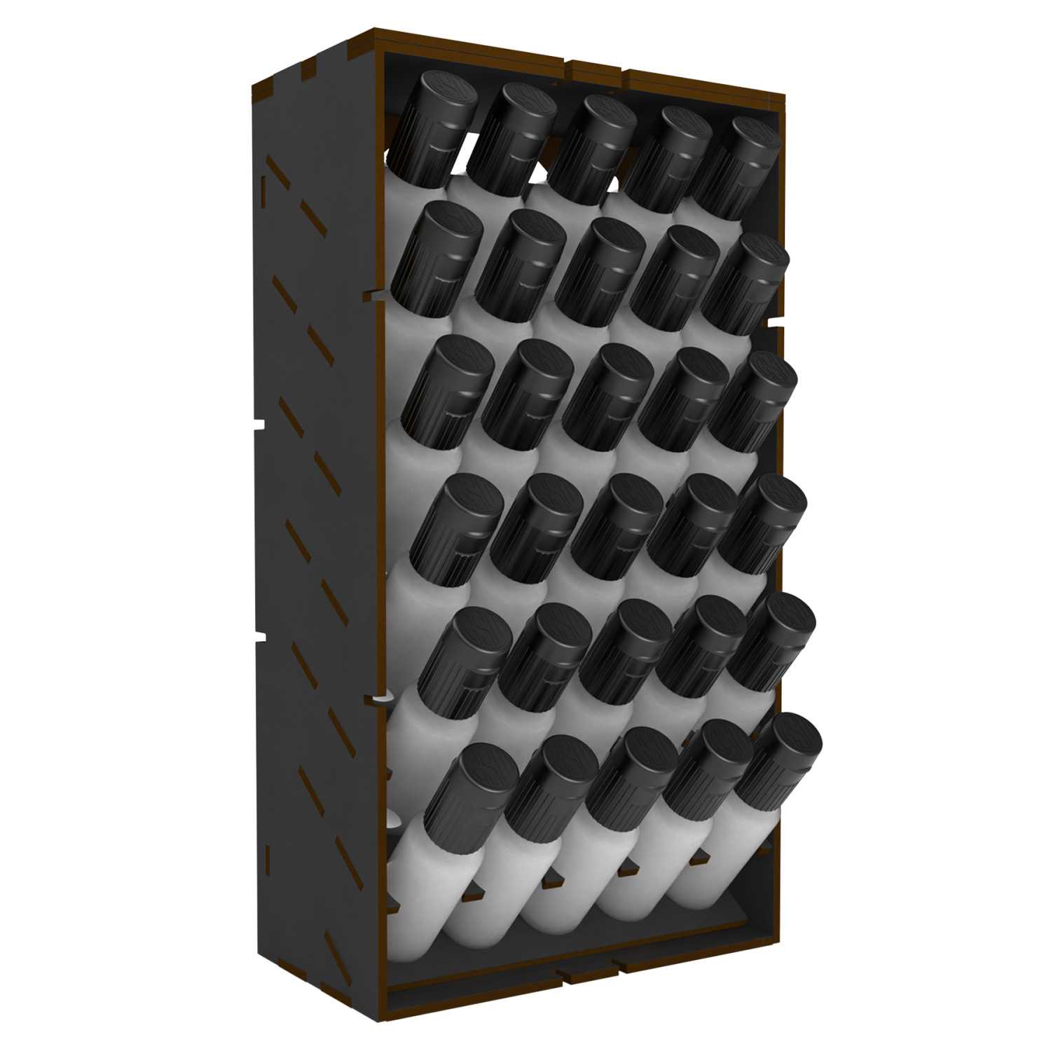 Organizador Vertical Negro Pinturas 17ml - LITE Organizador Vertical Negro Pinturas 17ml - LITE