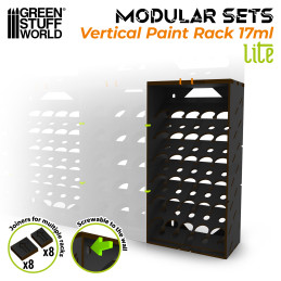 Organizador Vertical Negro Pinturas 17ml - LITE Organizador Vertical Negro Pinturas 17ml - LITE
