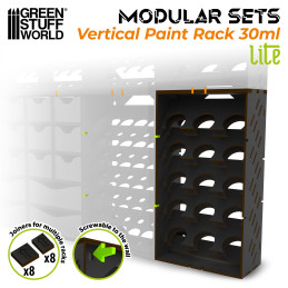 Organizzatore Verticale Nero per Colori 30ml - LITE Organizzatore Verticale Nero per Colori 30ml - LITE