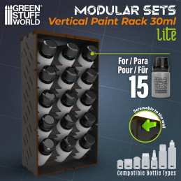 Organizador Vertical Negro Pinturas 30ml - LITE Organizador Vertical Negro Pinturas 30ml - LITE