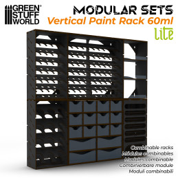 Organizador Vertical Negro Pinturas 60ml - LITE Organizador Vertical Negro Pinturas 60ml - LITE