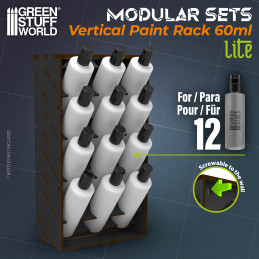Organizzatore Verticale Nero per Colori 60ml - LITE Organizzatore Verticale Nero per Colori 60ml - LITE