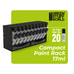 Organizzatore Orizzontale Nero per Colori 17ml - COMPACT Organizzatore Orizzontale Nero per Colori 17ml - COMPACT