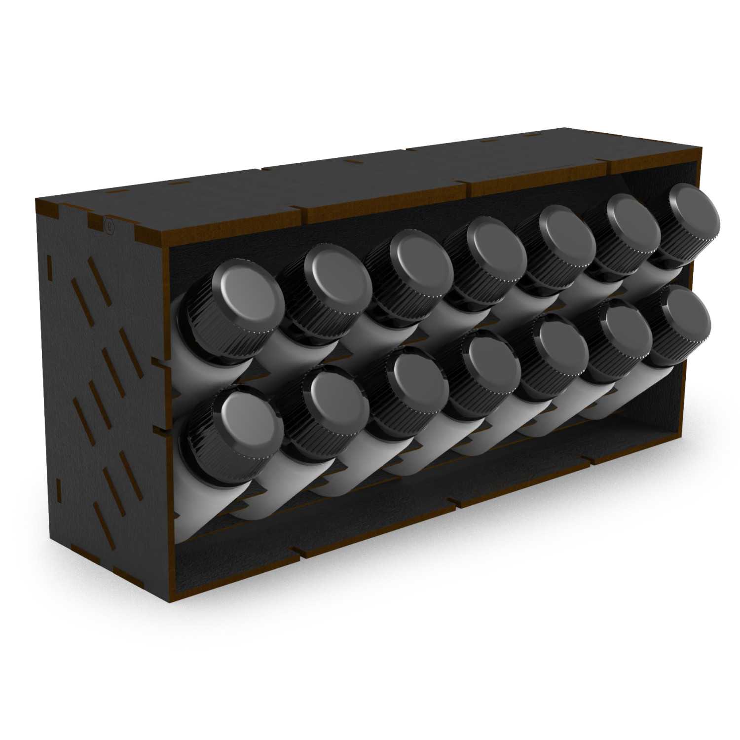 Horizontaler Farborganizer 30ml - Schwarz - COMPACT Horizontaler Farborganizer 30ml - Schwarz - COMPACT