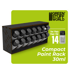 Black Horizontal Paint Organizer 30ml - COMPACT Black Horizontal Paint Organizer 30ml - COMPACT