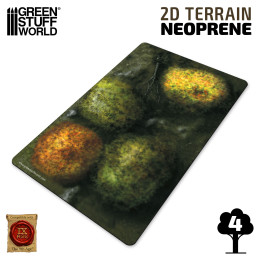 2D Neoprene Terrain - Forest with 4 trees 2D Neoprene Terrain - Forest with 4 trees