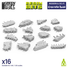 Ruinas de hormigón 1:48-1:35 | Wargames y maquetas Ruinas de hormigón 1:48-1:35 | Wargames y maquetas